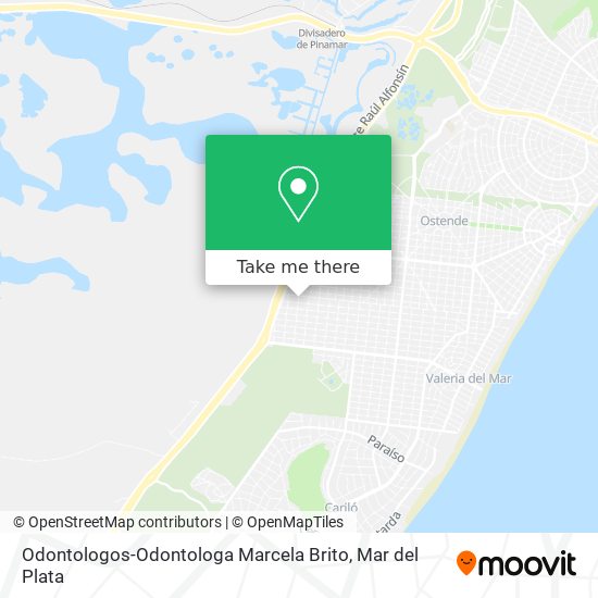 Mapa de Odontologos-Odontologa Marcela Brito