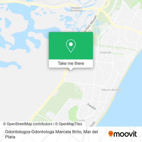 Mapa de Odontologos-Odontologa Marcela Brito