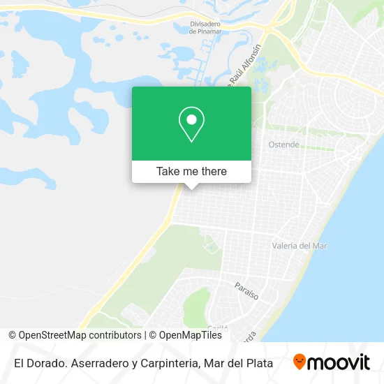 Mapa de El Dorado. Aserradero y Carpinteria