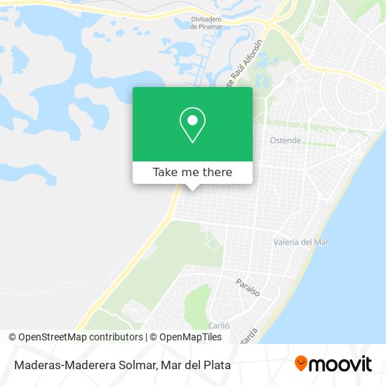 Maderas-Maderera Solmar map
