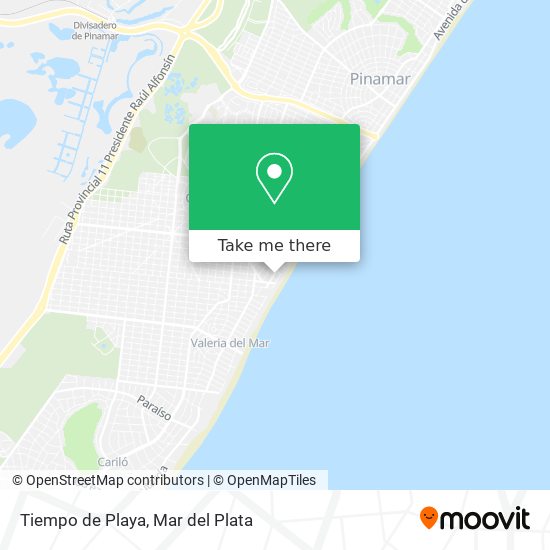 Tiempo de Playa map