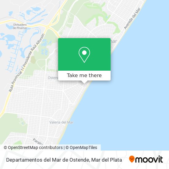 Departamentos del Mar de Ostende map