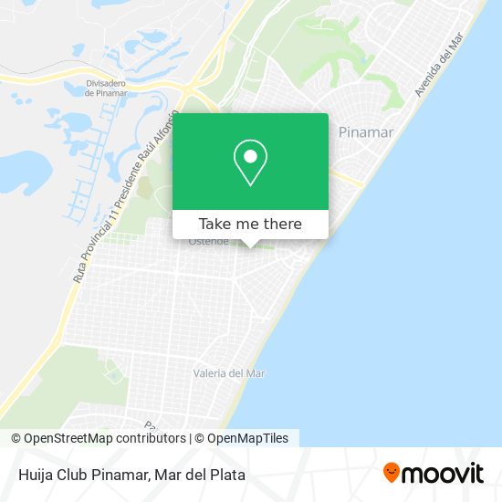 Huija Club Pinamar map