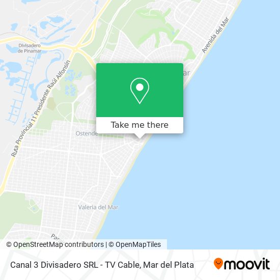 Mapa de Canal 3 Divisadero SRL - TV Cable