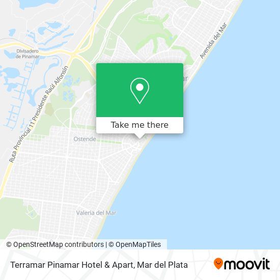 Mapa de Terramar Pinamar Hotel & Apart