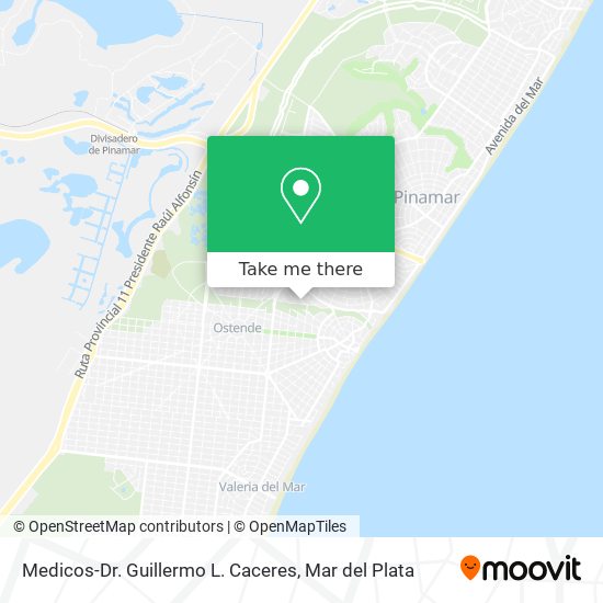 Medicos-Dr. Guillermo L. Caceres map
