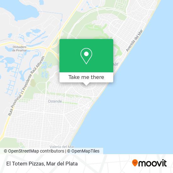 El Totem Pizzas map