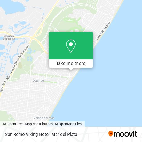 Mapa de San Remo Viking Hotel