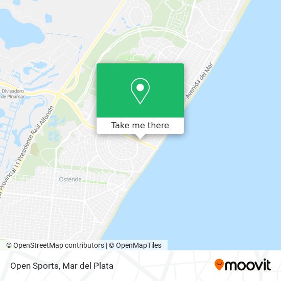 Mapa de Open Sports