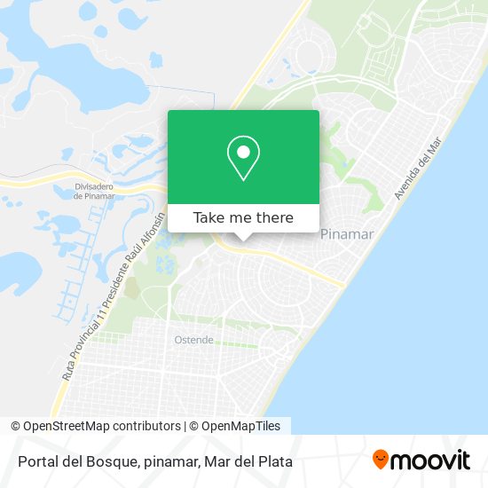 Portal del Bosque, pinamar map