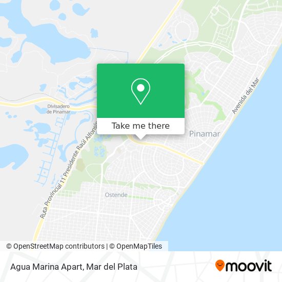 Agua Marina Apart map