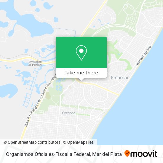 Organismos Oficiales-Fiscalia Federal map