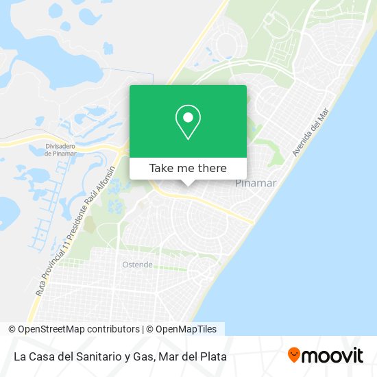 Mapa de La Casa del Sanitario y Gas