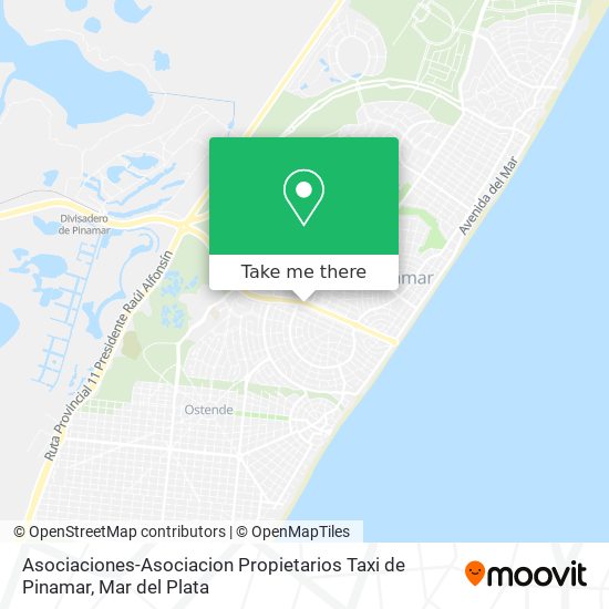 Asociaciones-Asociacion Propietarios Taxi de Pinamar map