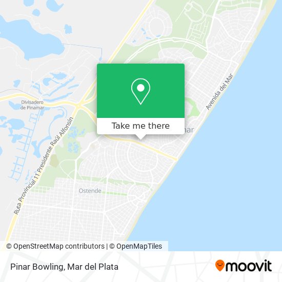 How to get to Pinar Bowling in Pinamar by Bus?