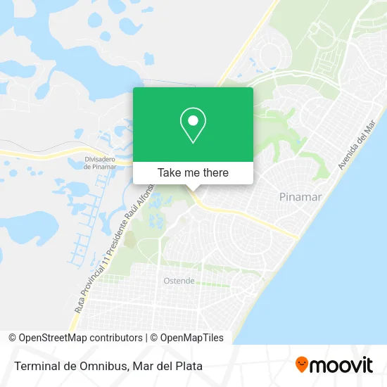 Terminal de Omnibus map