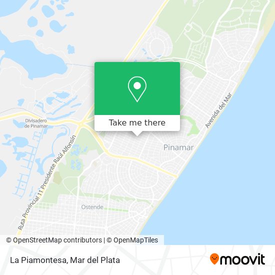 Mapa de La Piamontesa
