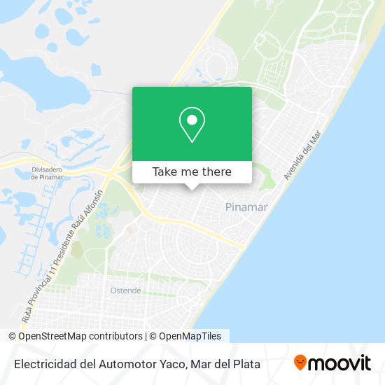 Electricidad del Automotor Yaco map