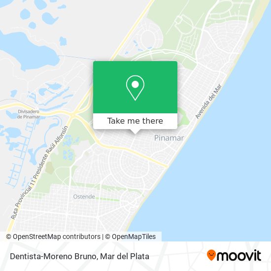 Mapa de Dentista-Moreno Bruno