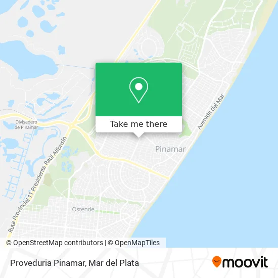 Proveduria Pinamar map