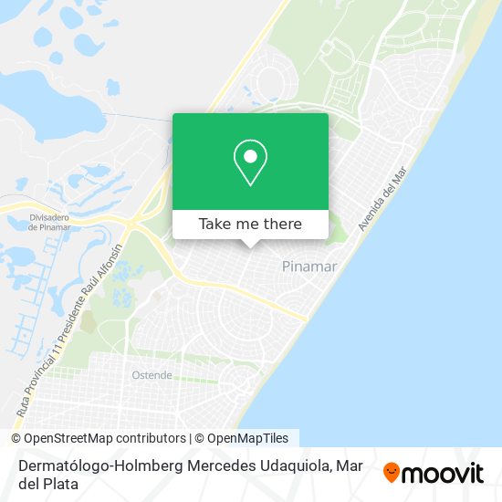 Mapa de Dermatólogo-Holmberg Mercedes Udaquiola