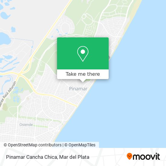 Pinamar Cancha Chica map