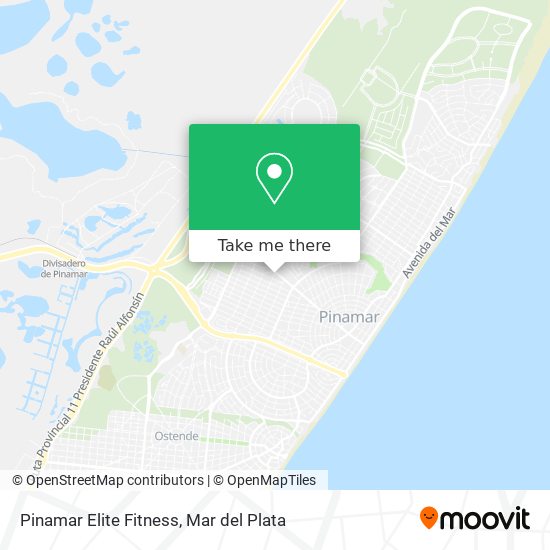 Pinamar Elite Fitness map