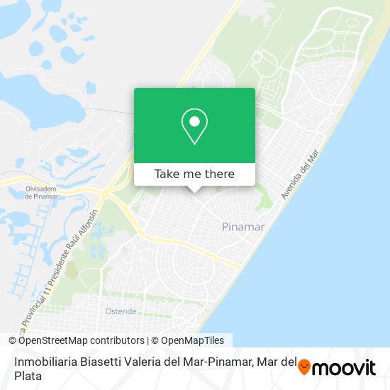 Mapa de Inmobiliaria Biasetti Valeria del Mar-Pinamar