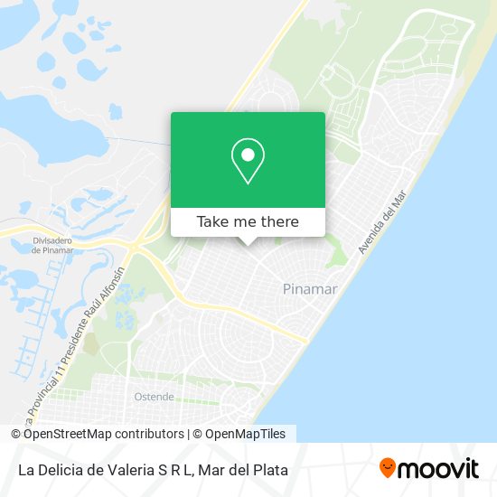 Mapa de La Delicia de Valeria S R L