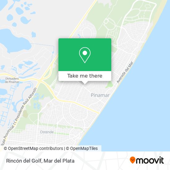 Rincón del Golf map