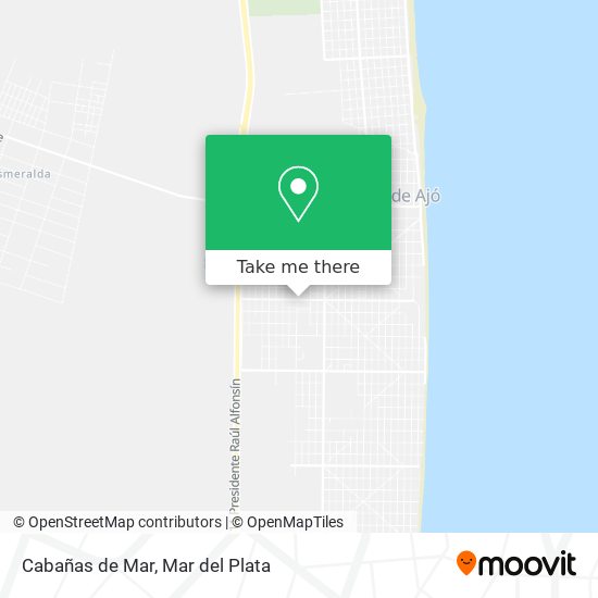 Cabañas de Mar map