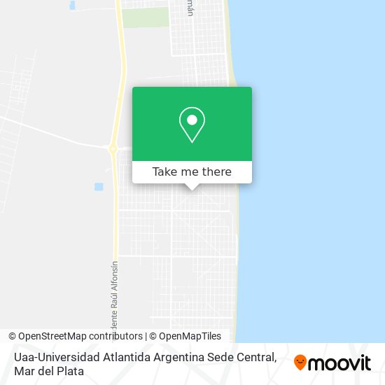 Uaa-Universidad Atlantida Argentina Sede Central map