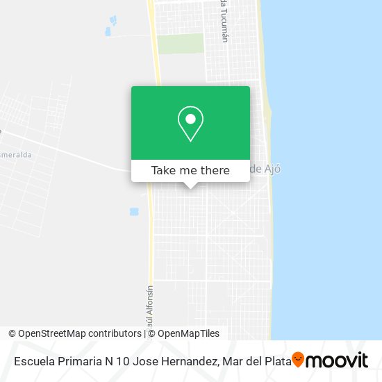 Mapa de Escuela Primaria N 10 Jose Hernandez