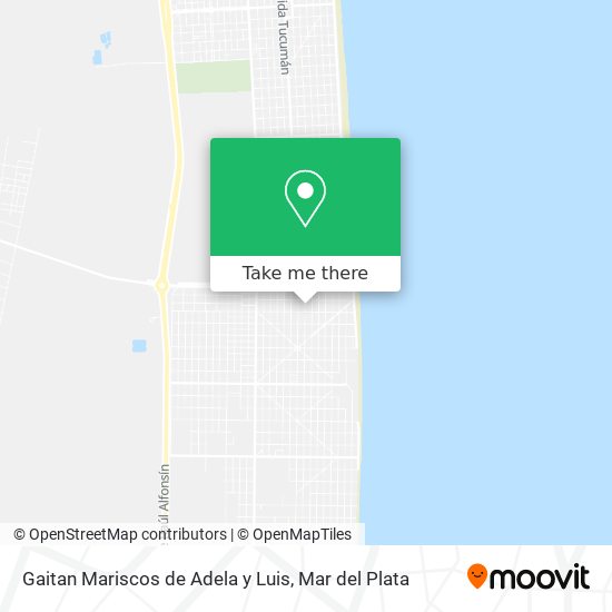 Mapa de Gaitan Mariscos de Adela y Luis