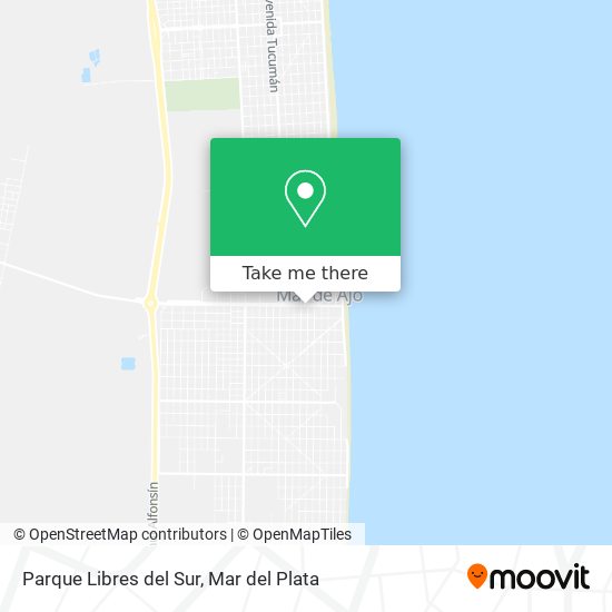 Parque Libres del Sur map