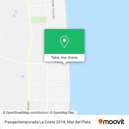 Mapa de Pasajestemporada La Costa 2018