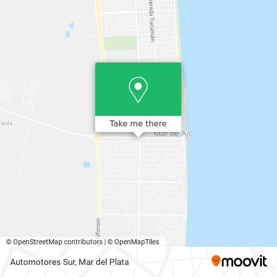 Automotores Sur map
