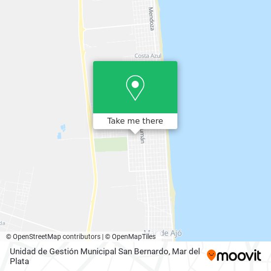 Mapa de Unidad de Gestión Municipal San Bernardo