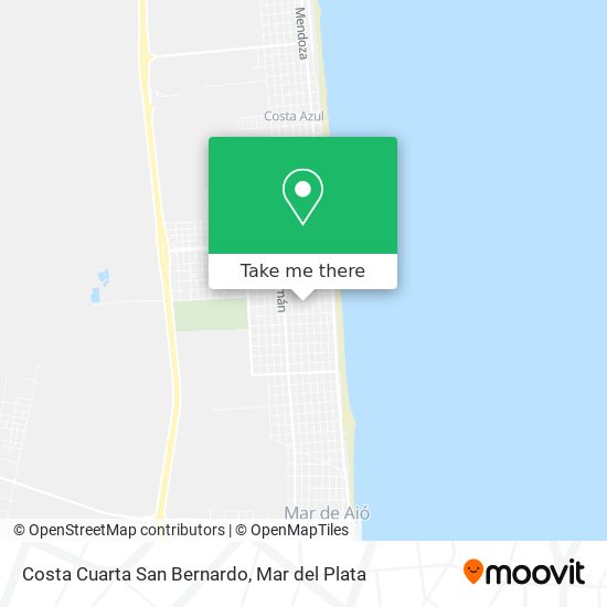 Costa Cuarta San Bernardo map