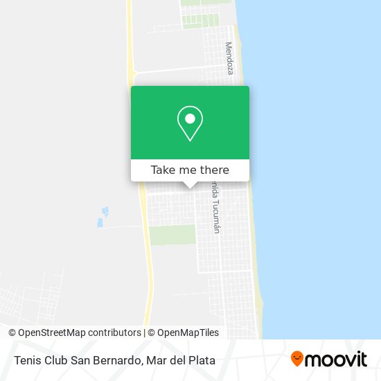 Tenis Club San Bernardo map