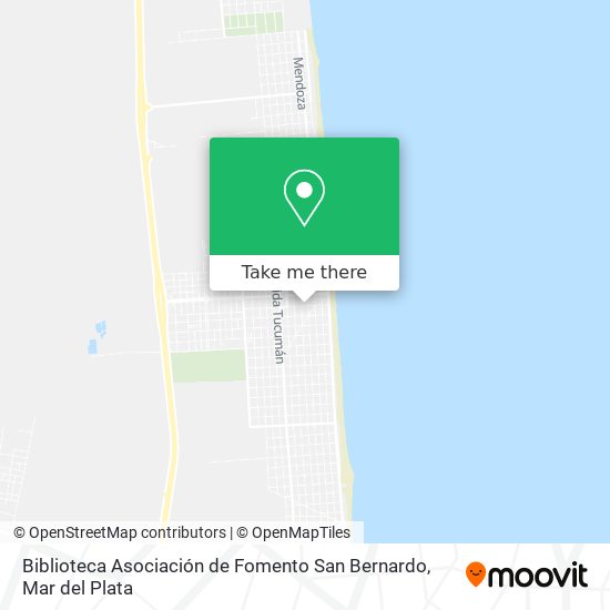 Mapa de Biblioteca Asociación de Fomento San Bernardo