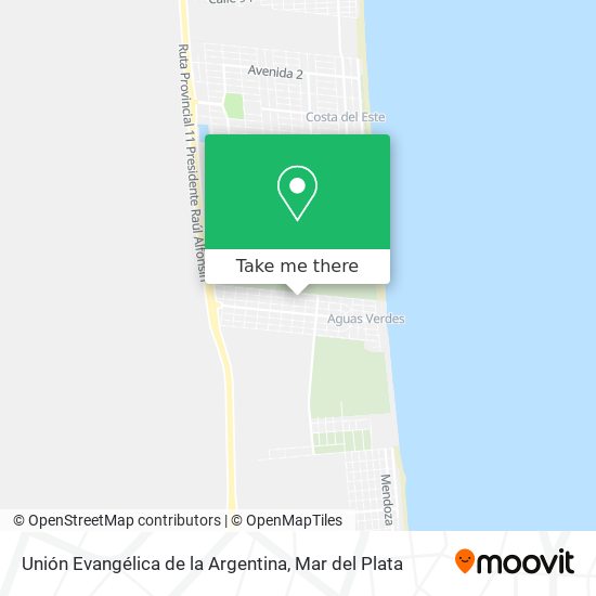 Unión Evangélica de la Argentina map