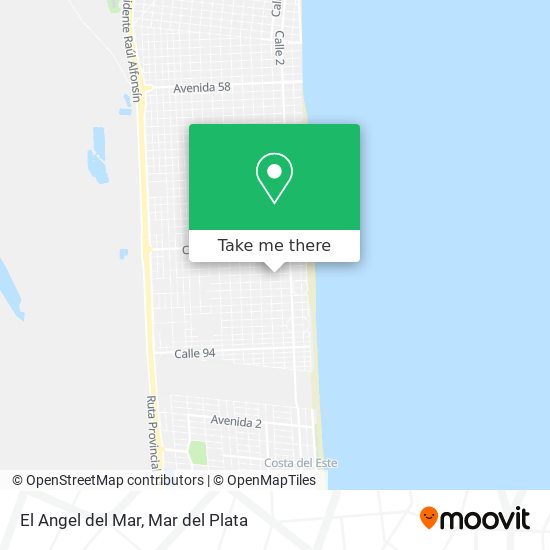 El Angel del Mar map
