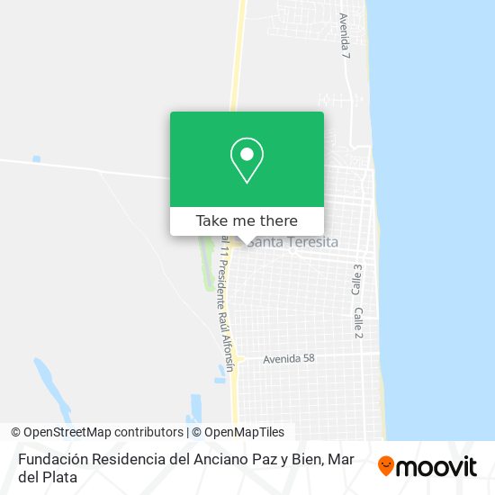 Mapa de Fundación Residencia del Anciano Paz y Bien