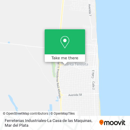 Mapa de Ferreterias Industriales-La Casa de las Maquinas
