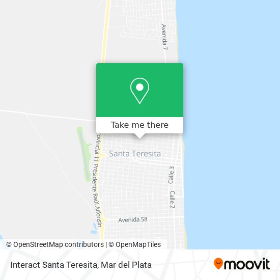Interact Santa Teresita map