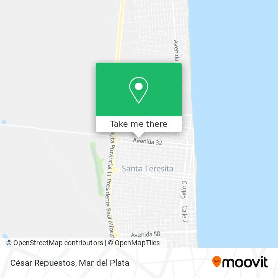 César Repuestos map