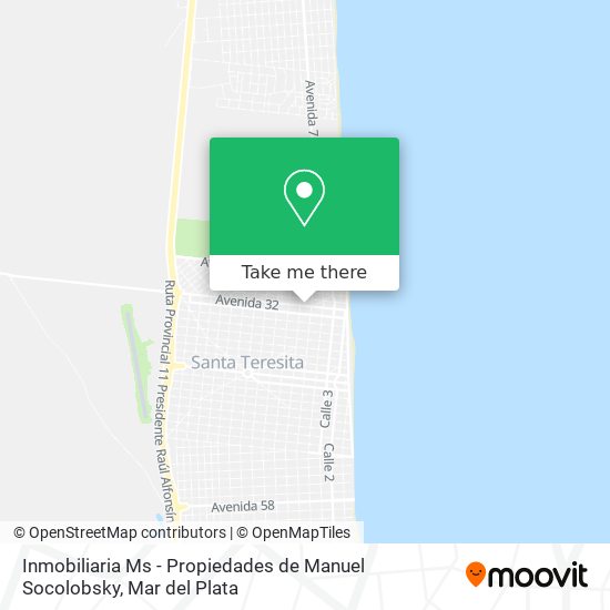 Mapa de Inmobiliaria Ms - Propiedades de Manuel Socolobsky