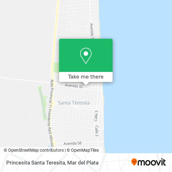 Princesita Santa Teresita map