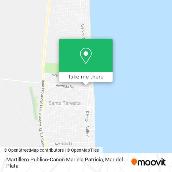 Mapa de Martillero Publico-Cañon Mariela Patricia